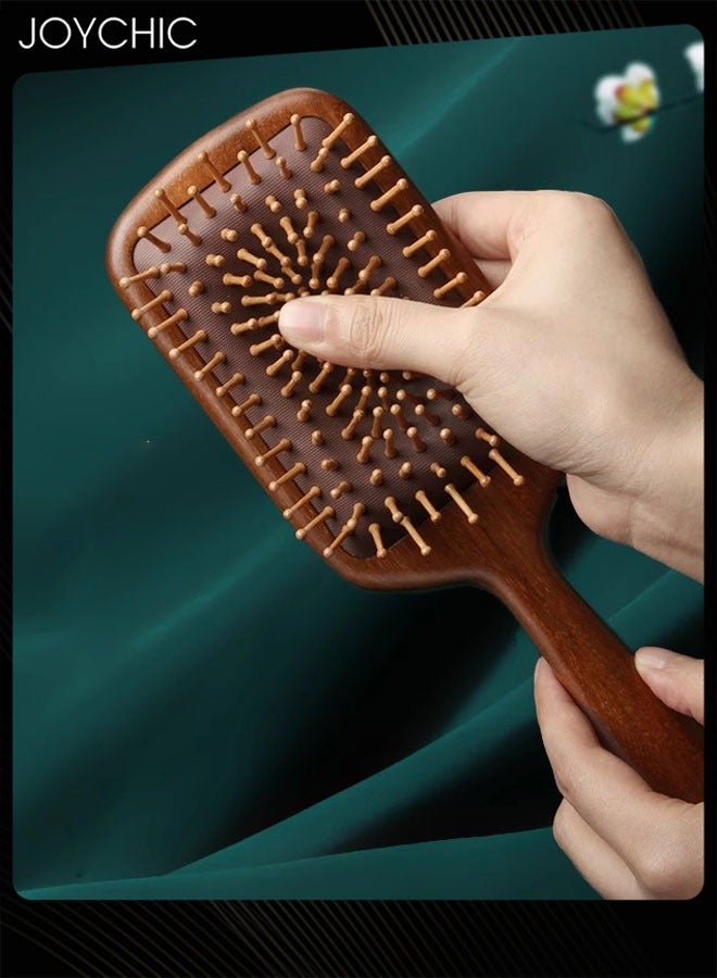 3 Pcs Gold Silk Sandalwood Women Hair Comb Ladies Lightweight Household Wooden Comb Scalp Massage Comb - Image 4